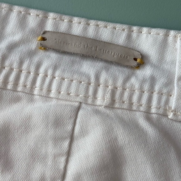 Anthropologie Pilcro and the Letterpress Low Rise Jeans White Size 25 - Picture 8 of 11